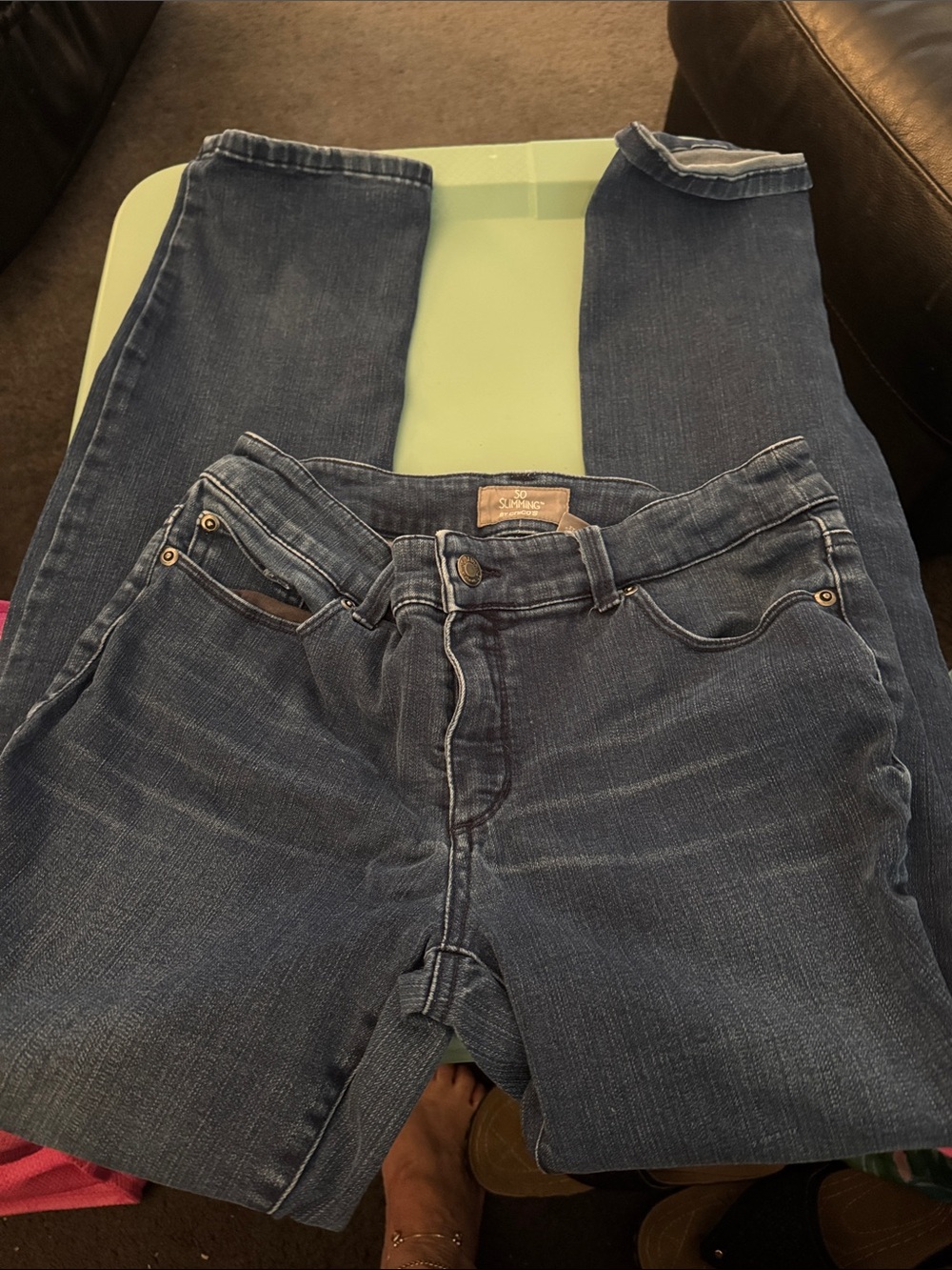 Chicos Straight Leg Women’s Jeans in Dark Blue - Comfortable Everyday Fit